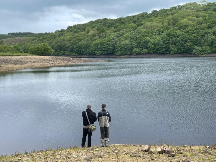 Young lad getting a lesson at Tunstall Reservoir